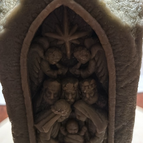 Vintage goth  Christmas candle - Picture 5 of 6